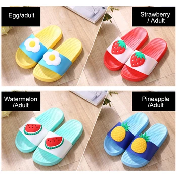 

Summer Female Slippers Bathroom Home Non-slip Slippers Fruit Sandals Women Girls Shoes Casual Slippers Beach Slides