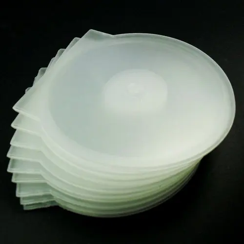 New 50pcs Transparent CD DVD Clamshell Case Plasticin CD Bags & Cases