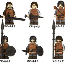 90 шт. XP042-047 строительные блоки Игра престолов фигурка Eddard Старк копье стрелы Кирпичи игрушки для детей