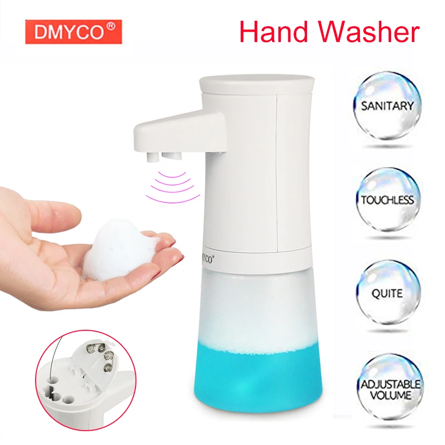 

Hot Sale Auto Induction Foaming Hand Wash Washer Automatic Soap Dispenser 0.2s Capacity 350ml For Baby Kid and Family Smart Home
