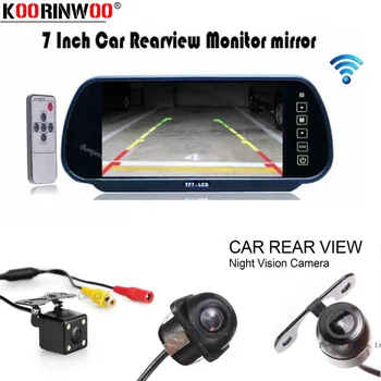 

Koorinwoo Car detector HD Car Monitor 7 Inch Digital Vehicel Parking With Car Rear View Camera Reversing Car Accessories Blind