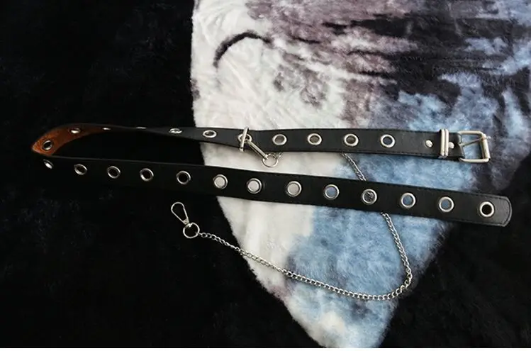 Регулируемая Женская плиссированная юбка в готическом стиле Харадзюку Лолита плиссированная юбка - Color: waist belt only