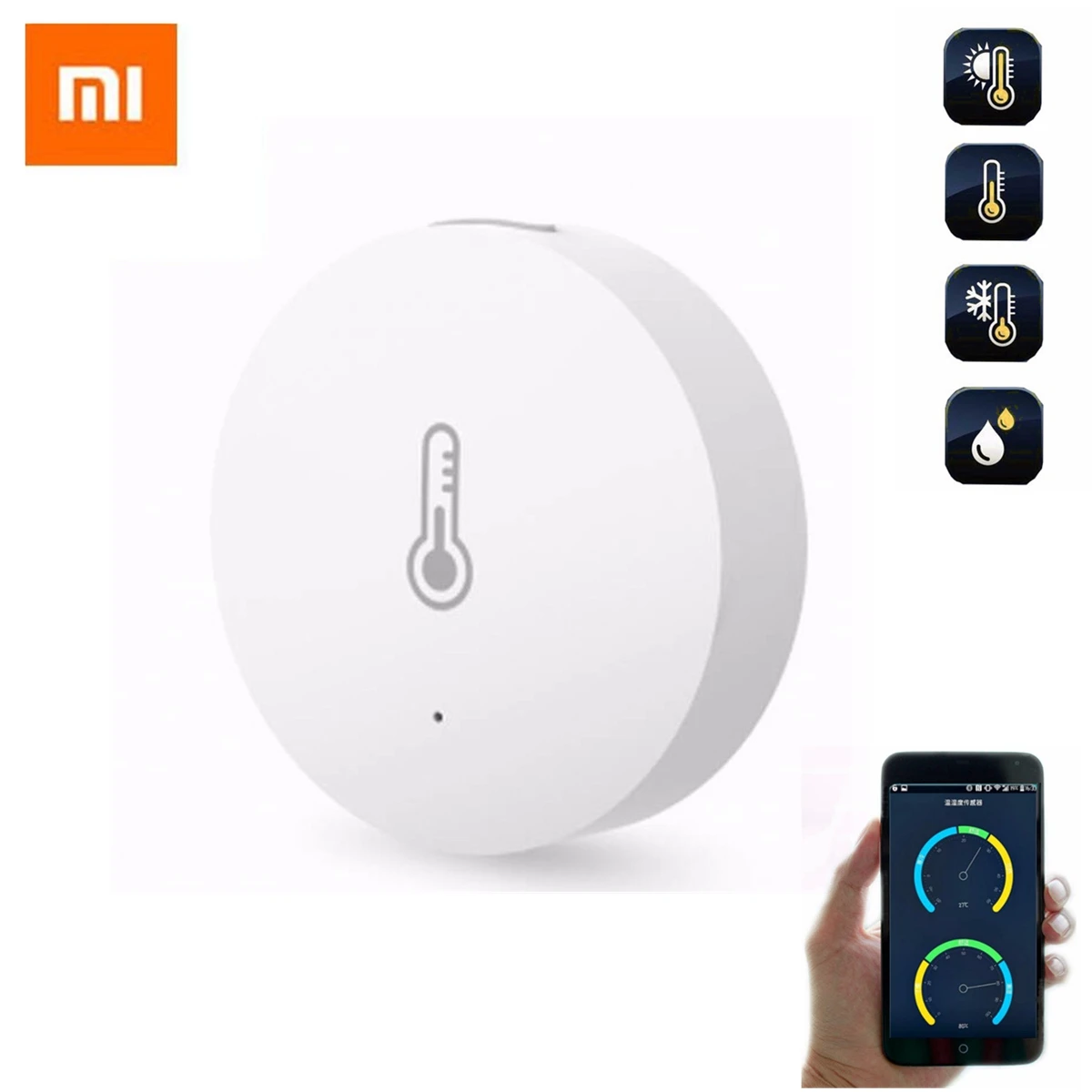 

Xiaomi Mijia Smart Temperature and Humidity Sensor Thermometer Sensor Put the Baby Home Office Work with Mi Home APP