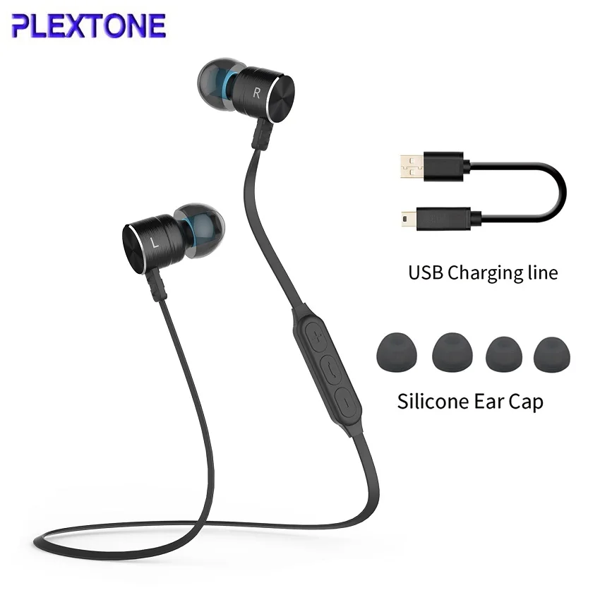 PLEXTONE Bluetooth спортивные наушники CSR 8635 4 0 с микрофоном звонки беспроводное