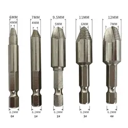 5 шт. набор винтовых экстракторов HSS сломанных поврежденных болтов инструмент для удаления