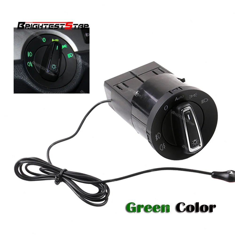 

AUTO Headlight Head Lamp Switch Konb Light Sensor Module Upgrade Chrome For Fabia 2015 2016 2017 Rapid All year