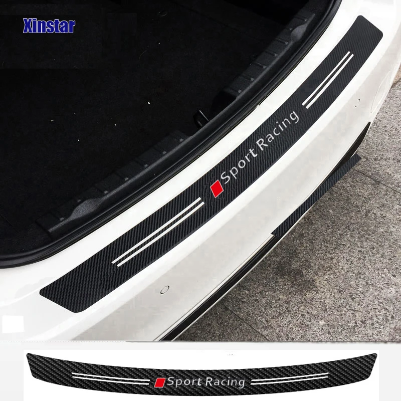 

Carbon fiber Sport raing car bumper sticker for audi SLINE A3 A4 A5 A6 A7 A8 Q3 Q5 Q7 TT RS