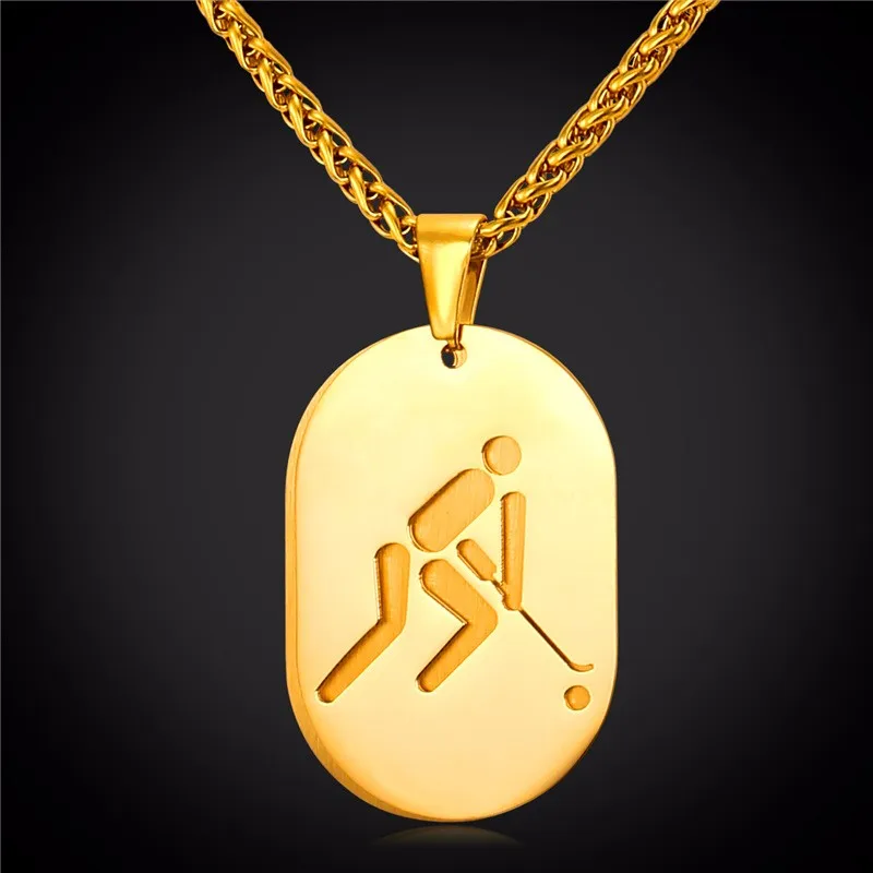 LIVE FIT ™ WORLDWIDE GOLD DOG TAG NECKLACE GYM FITNESS LIFESTYLE FASHION