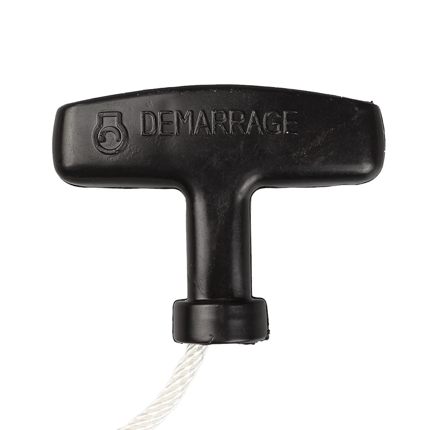 2PCS Black Pull Handle Recoil Starter Start Cord For Most Lawn Mowers