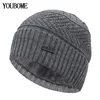 YOUBOME-Bonnet d'hiver pour hommes et femmes, Bonnet tricoté, Gorras chaud, doux, cou, cagoule ► Photo 2/6