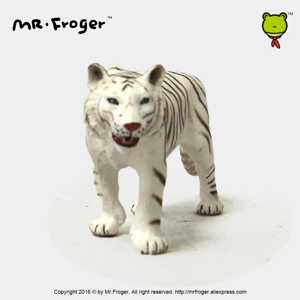 Mr.Froger Бенгал Белый Тигр модель игрушки дикие животные набор игрушек зоопарк