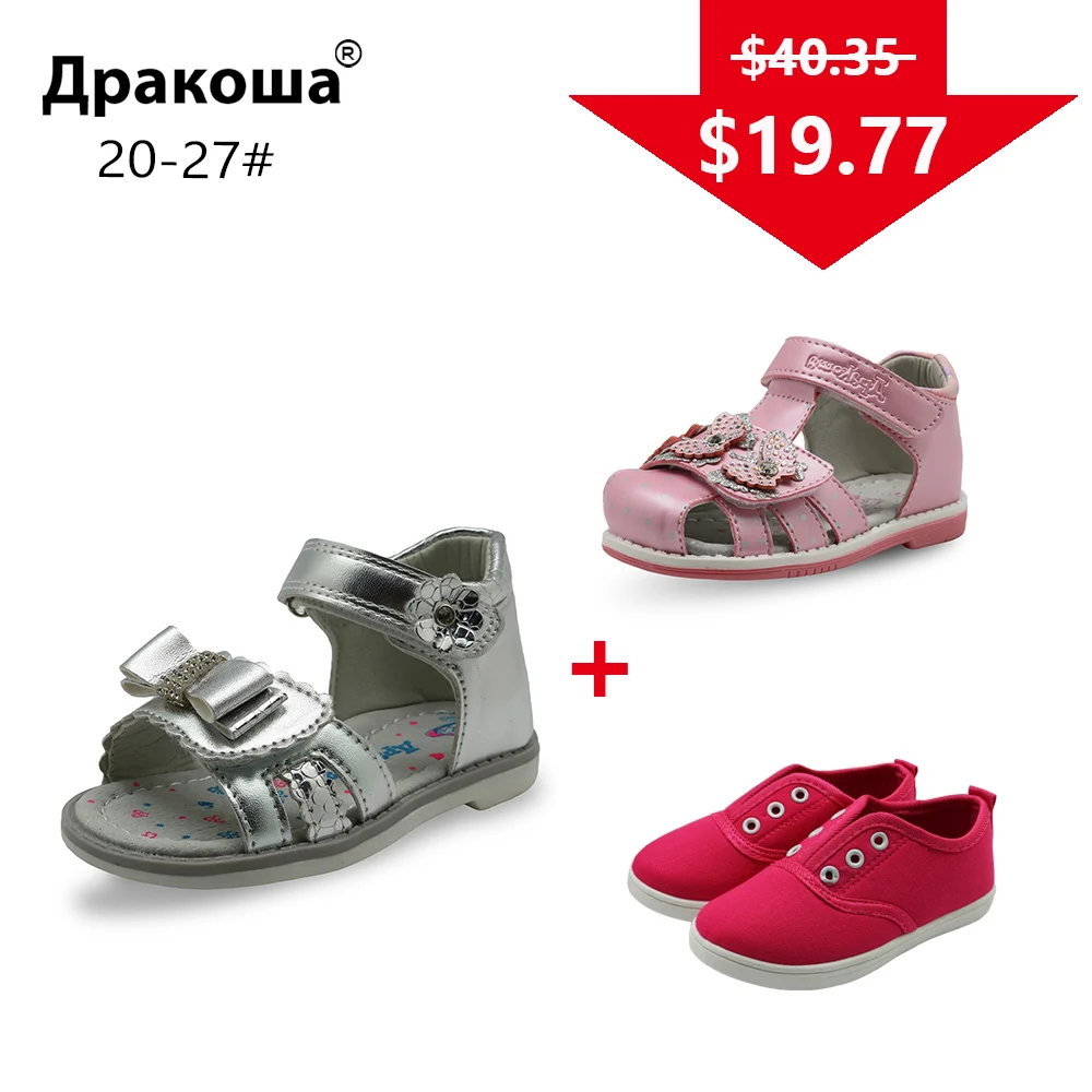 

APAKOWA 3 Pairs Girls Summer Bowtie Orthopedic Sandals Kid Spring Autumn Casual Shoes Sneakers Color Randomly Sent EU SIZE 20-27