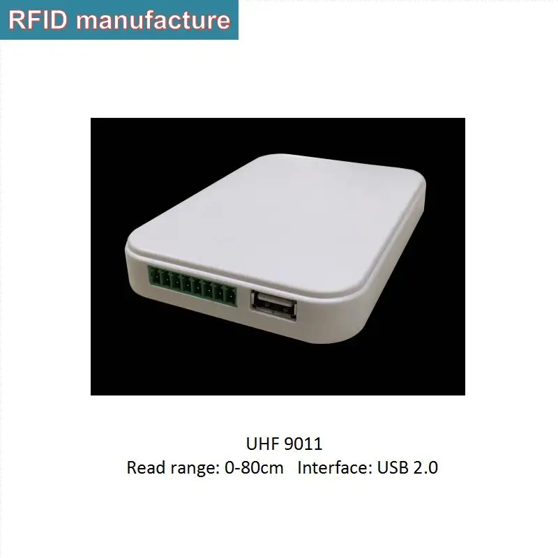 Длинный диапазон считывания 120*85*20 мм usb Настольный UHF RFID считыватель пассивный epc