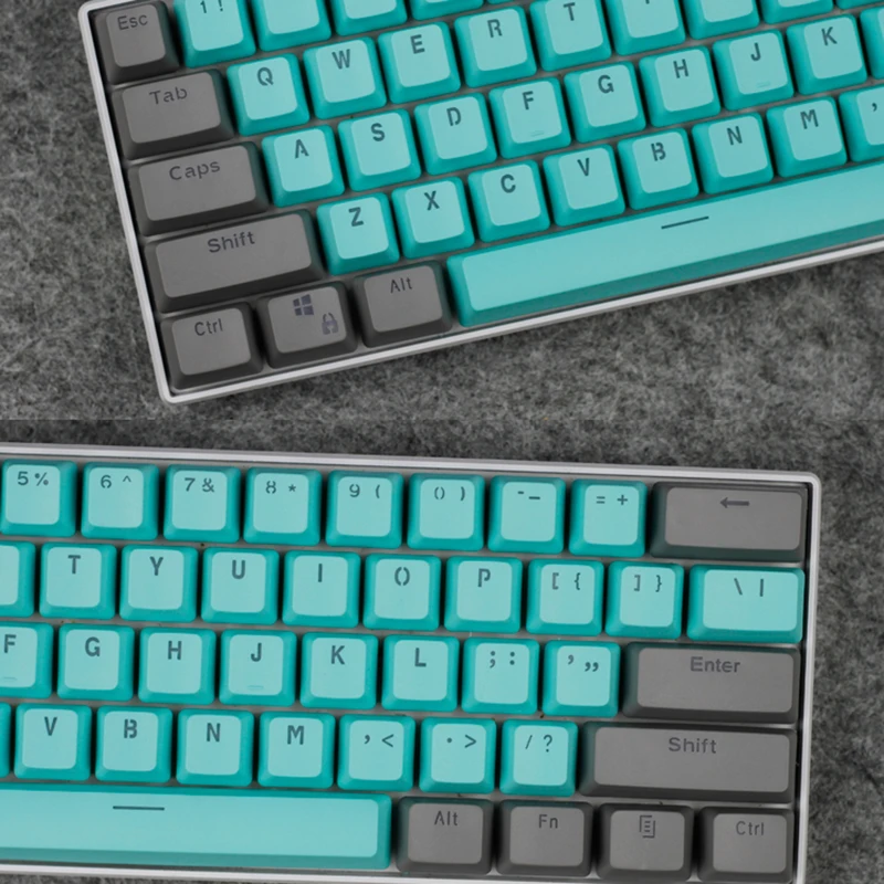 104 клавиш Майами PBT колпачки для с подсветкой EVA цветные ANSI макет OEM профиль