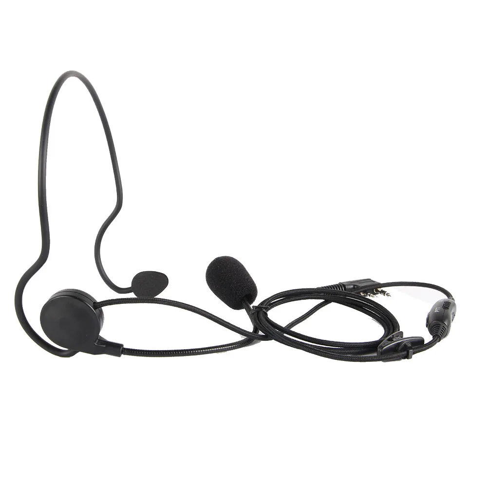 2 контактный наушник гарнитура микрофон наушники PTT VOX для Kenwood Baofeng портативный