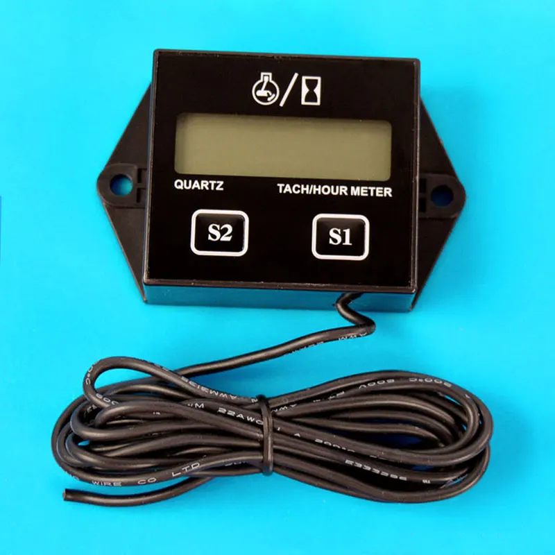 

Tach Hour Meter Inductive Counter Waterproof 3V For Motorcycle Bike Bicycle ATV
