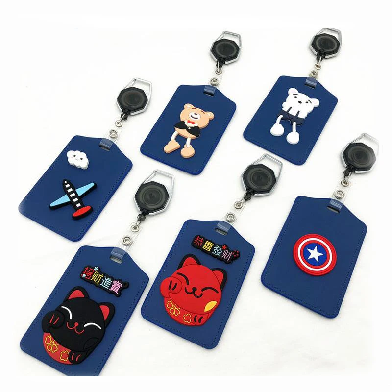 Buy 3Pcs/Lot Simple Retractable Badge Reel Cute Badge