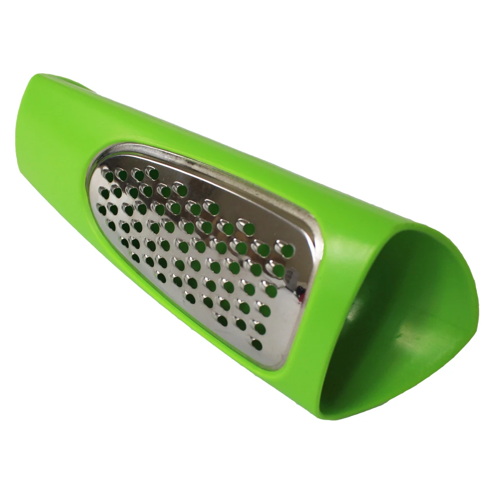 Stainless Steel Cheese Grater with Plastic Cover for Parmesan Mozzarella Cheese, Multicolorin