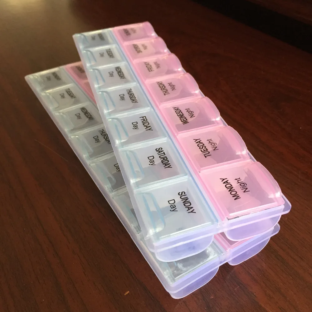 7 Days Weekly Tablet Pill Medicine Box Holder Storage Organizer