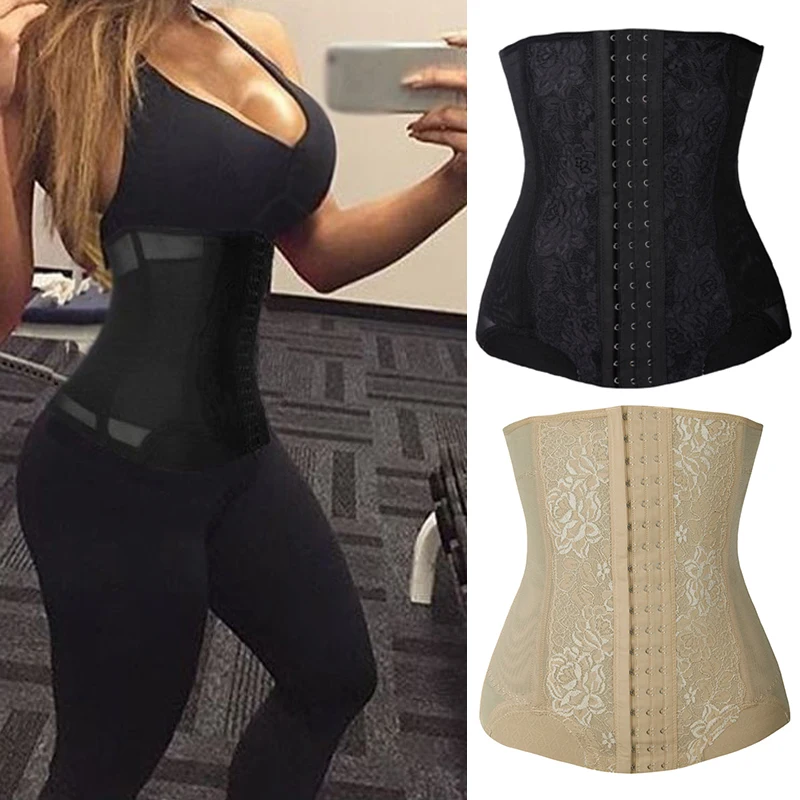 

Sexy 7 Spiral Steel Boned Control Slimming Belt Corsets And Bustiers Waist Trainer Cincher Body Shaper Underbust Corset