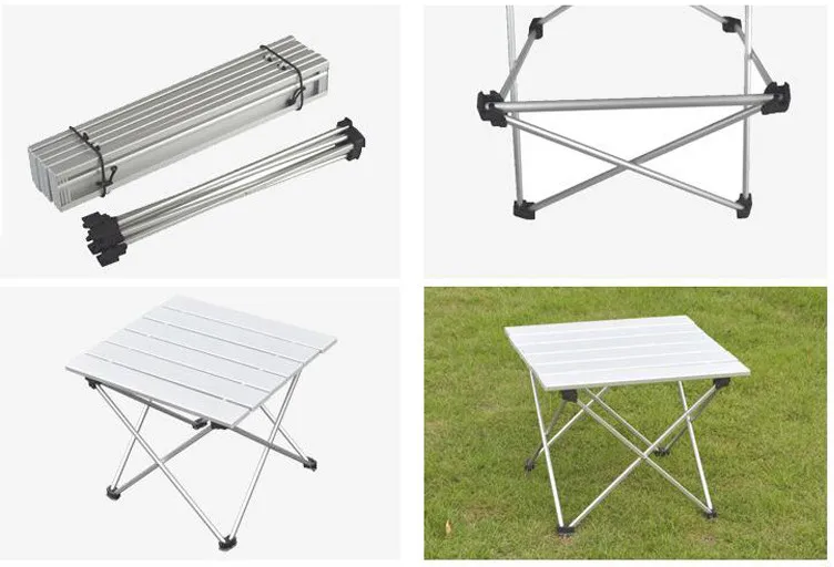 Outdoor Furniture Aluminum Folding Tables Camping Picnic Minimalist Table with Carrying Bag for Beach Hiking Travel Activities foldable table