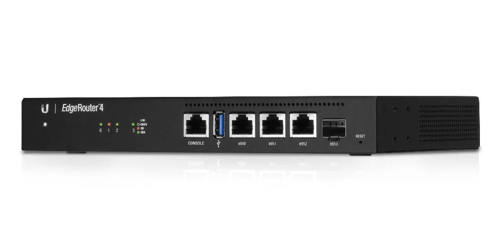 Ubiquiti EdgeMAX EdgeRouter ER-4 Ubiquiti Расширенный высокопроизводительный маршрутизатор уровня предприятия 4x Gigabit Ethernet RJ45 порты