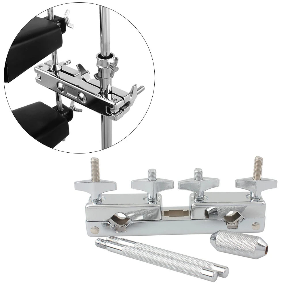 Профессиональный Металлический Соединительный кронштейн для держателя зажима стержень ударный барабан набор для Cowbell аксессуар