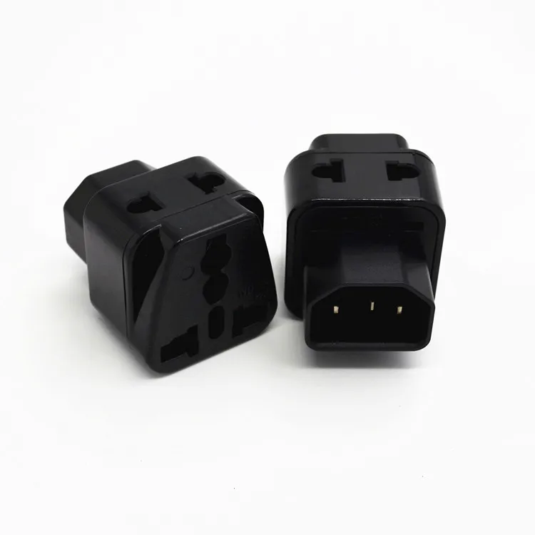 

2017 1 to 2 IEC 320 C14 Male to C13 Female Power Adapter PDU/UPS C13 Universal Female AU/US/UK/EU special conversion plug