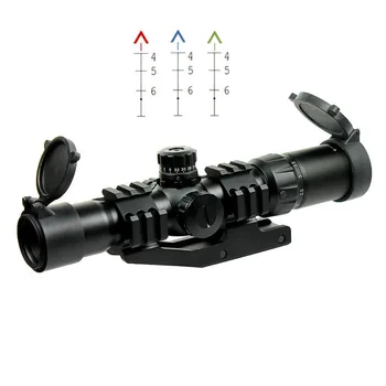 

Military Air soft 1.5-4X30 Tactical Rifle Scope w/ Tri-Illuminated Recticle & PEPR Mount For Weapon Guns