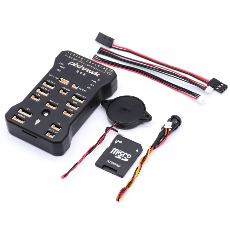 

Pixhawk PX4 Autopilot PIX 2.4.8 Flight Controller with SD card FrSky Yaapu Telemetry Converter Cable For X4R RXSR R9MM Receiver