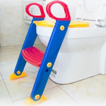 Детские Горшок детский туалет Training Детская безопасность стул шаг Регулируемая Лестница детская горшок младенческой складной унитаз