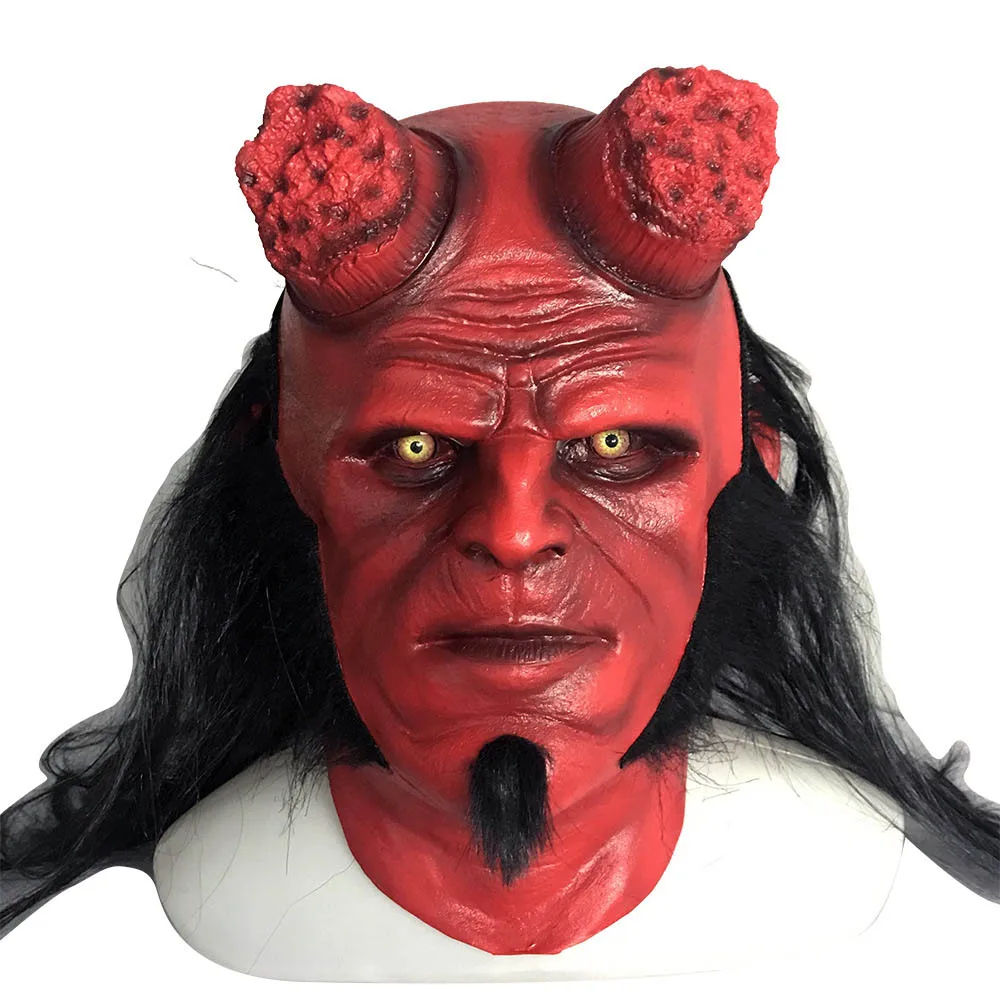Маска Hellboy: Rise of the кровь Queen косплей Hellboy Call Dark латексные перчатки реквизит для