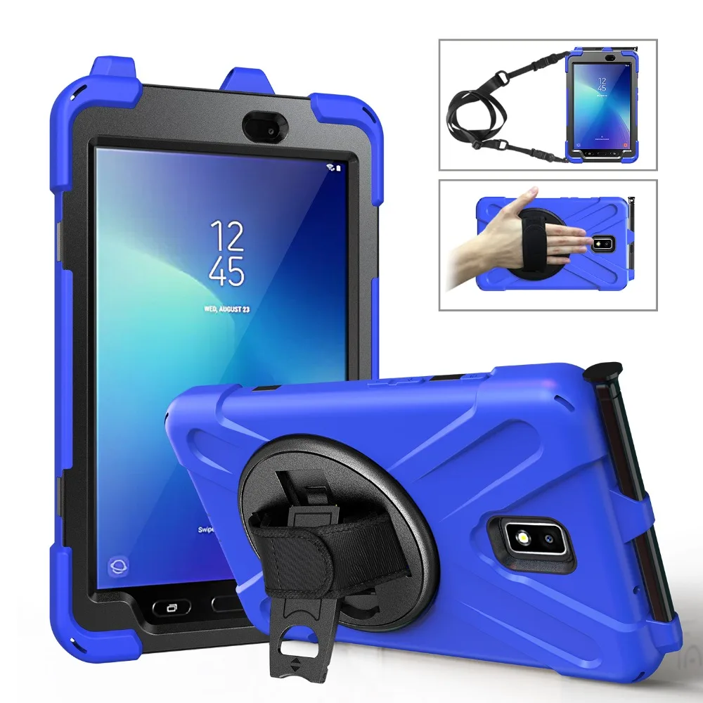 Чехол для Samsung Galaxy Tab Active 2 8 0 дюймов с подставкой и вращающимся держателем