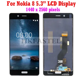 

HKFASTEL For Nokia 8 LCD Display Touch Screen Digitizer Assembly For Nokia 8 LCD TA-1004 TA-1012 Screen Replacement Parts Black