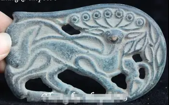 

Old Collection Chinese Antique Bronze Hollow Deer Deers Animal Amulet Statue