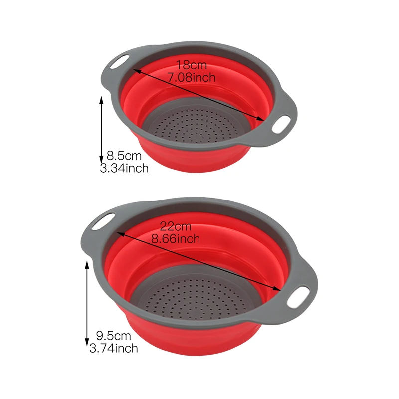 Корзина для хранения, складное Силиконовое сито, корзина для мытья овощей, дуршлаги, корзина для кухни, сетчатые инструменты, корзина для мытья фруктов, фильтр