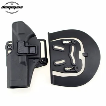 

Black Tan Left / Right Hand Quick Tactical Military Waist Belt Paddle Holster for Glock 17 19 22 23 31