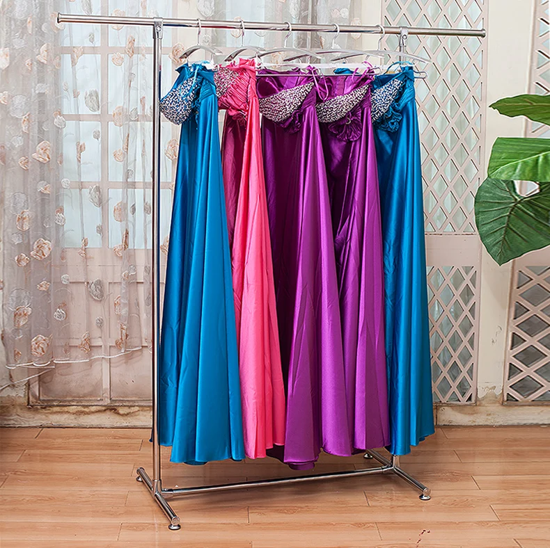 Clothes-horse stainless steel floor indoor single pole large-sized clotheshorse balcony bask in by plane