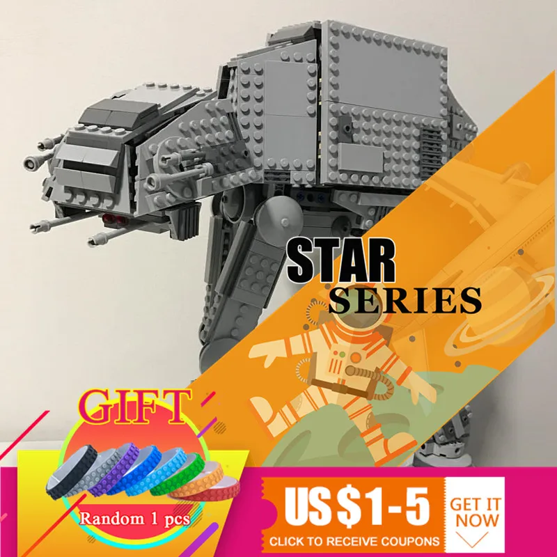 

05051 1157pcs Star Series DIY Toy Wars Force Awaken The AT Armored Robot 75054 Building Blocks Bricks Educational