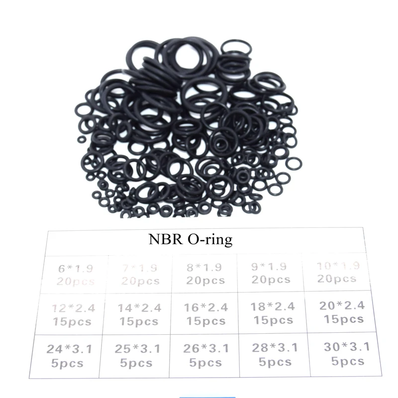 SHIP FREE NBR Nitrile O-Ring For PCP Paintball Goods Repair Black 200pcs