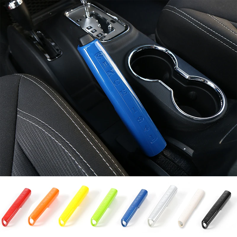

MOPAI Newest Designs ABS Car Interior Hand Brake Decoration Cover Stickers Kit for Jeep Wrangler JK 2012 Up Car Styling