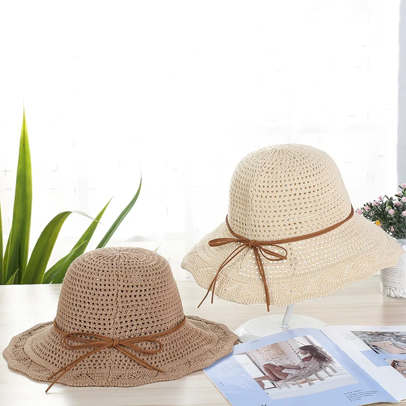 

Fashion Lady Straw Hat Women Summer Sun Visor Sunhat Panama Boater Floppy Bucket Cap Female Woman Summer Hat Straw Beach