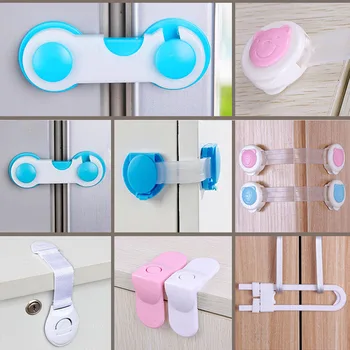 

Multi-function Safety Lock Quality ABS Drawer Cabinet Door Right Angle Corner Lock Baby Kids Safety Protection Security Locks