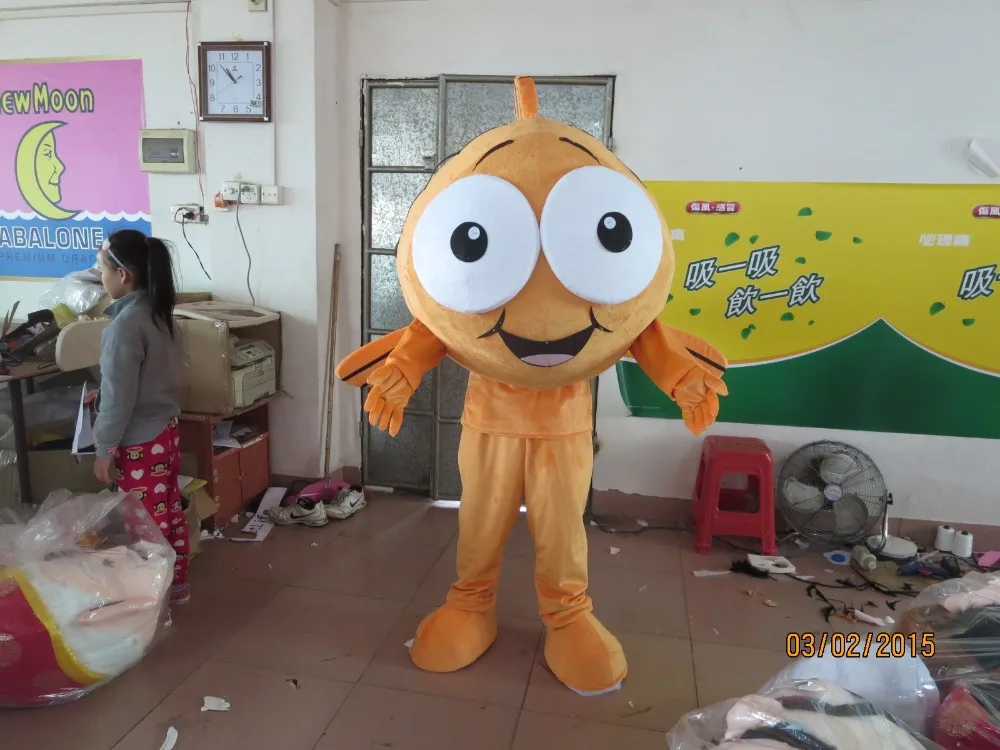 

On sale,fast shipping, lowest price high quality Yellow Fish Mascot Fancy Dress Costume Free shipping