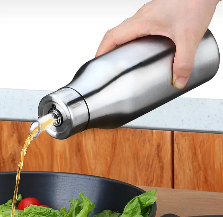 50pcs Stainless Steel Olive Oil Dispenser Bottle Oil Pourer Leakproof