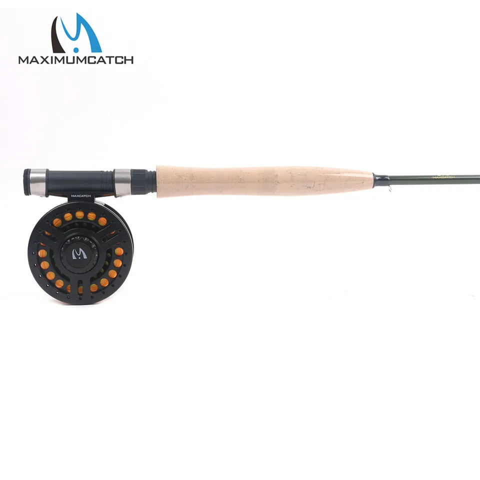 Maximumcatch 5WT 4 шт. 9ft Fly Удочка из углеродного волокна с 5/6wt катушка и линии и коробка& мух комбо