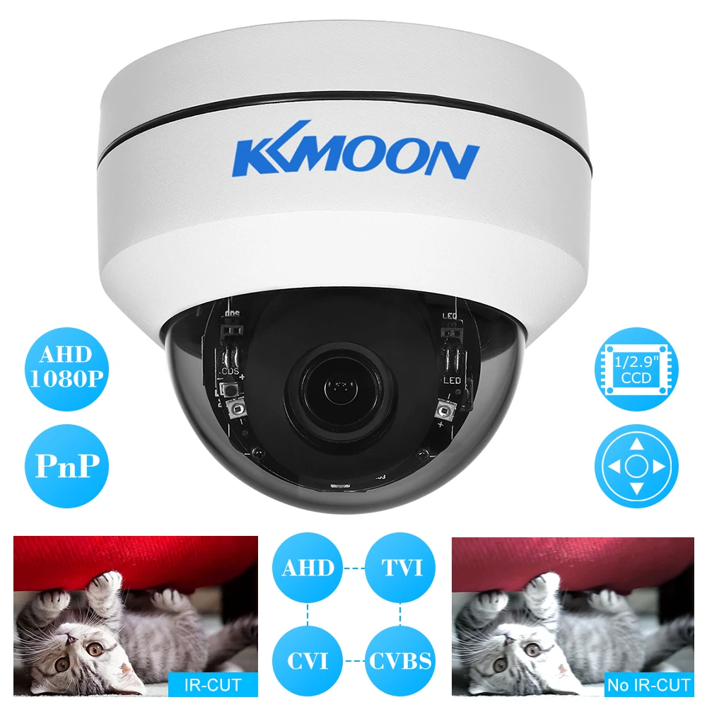 Kkmoon HD 1080 P AHD CCTV камера 2,8~ 8 мм Автофокус PTZ Doom камера 1/2. " CMOS 2.1MP 2 ИК светодиоды камеры видеонаблюдения