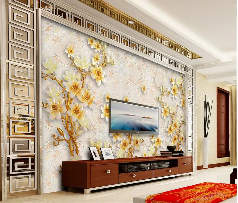 Decoracion Del Hogar Pared 3d Murales Papel Pintado A Mano Estilo