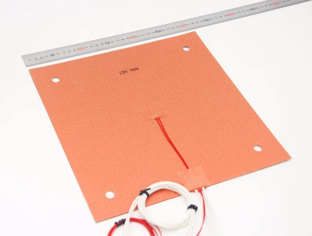 

Funssor 120/220V Silicon Heater 310x310mm for Reprap Creality CR-10 3D Printer Bed w/Screw Holes