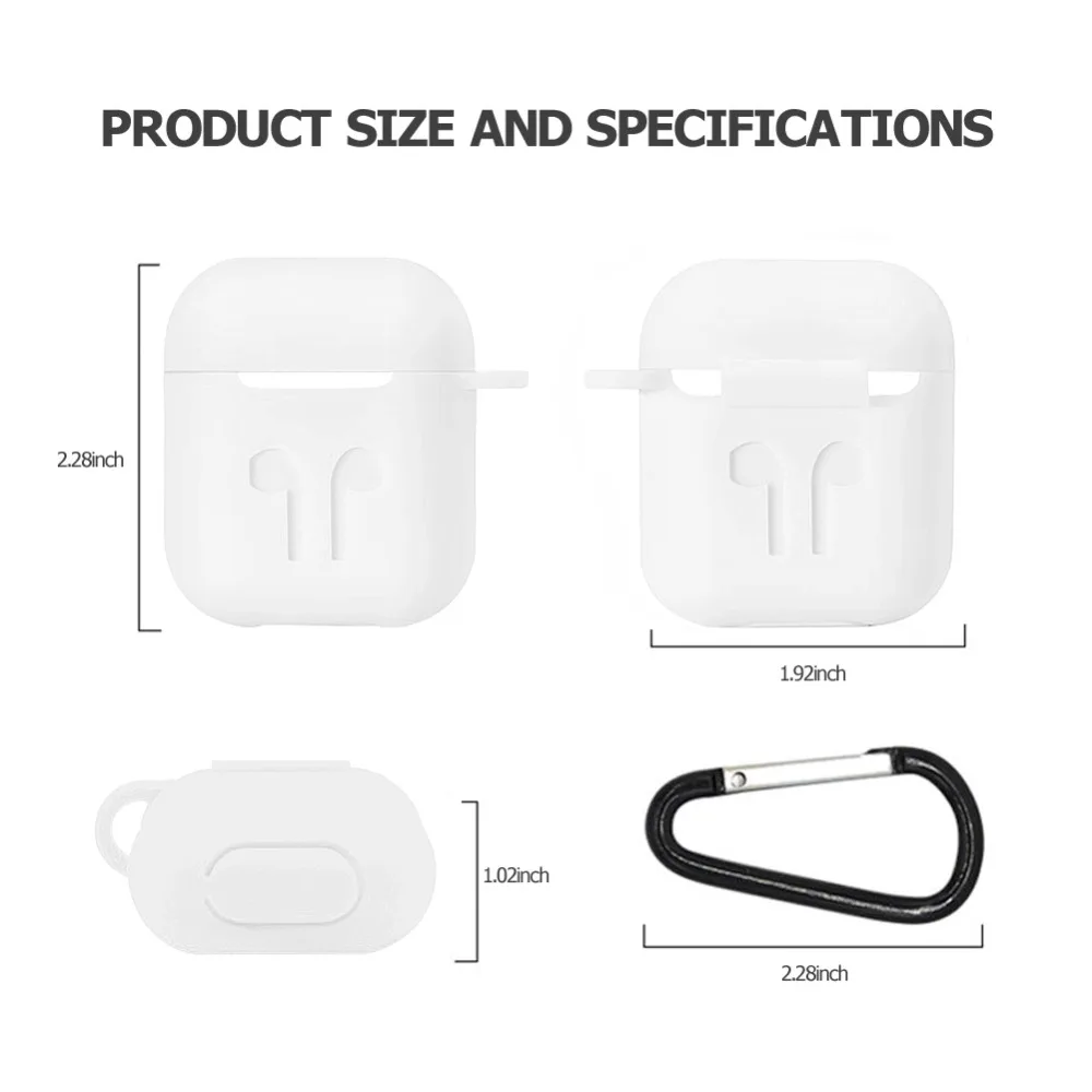 5 шт./компл. силиконовые Беспроводной Bluetooth футляр для наушников для Airpods Apple i10 i12 наушники-вкладыши TWS с вкладыши Наушники Аксессуары Защитная крышка